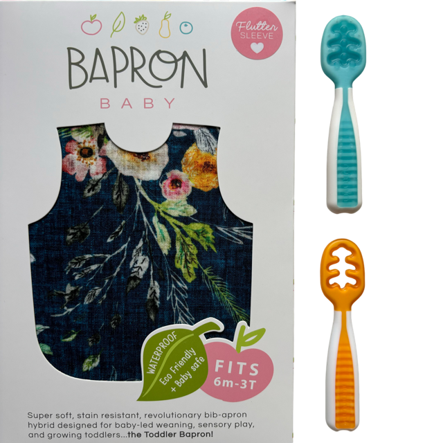 Pachet Pre-lingurite NumNum® GOOtensils™ +BapronBib ®