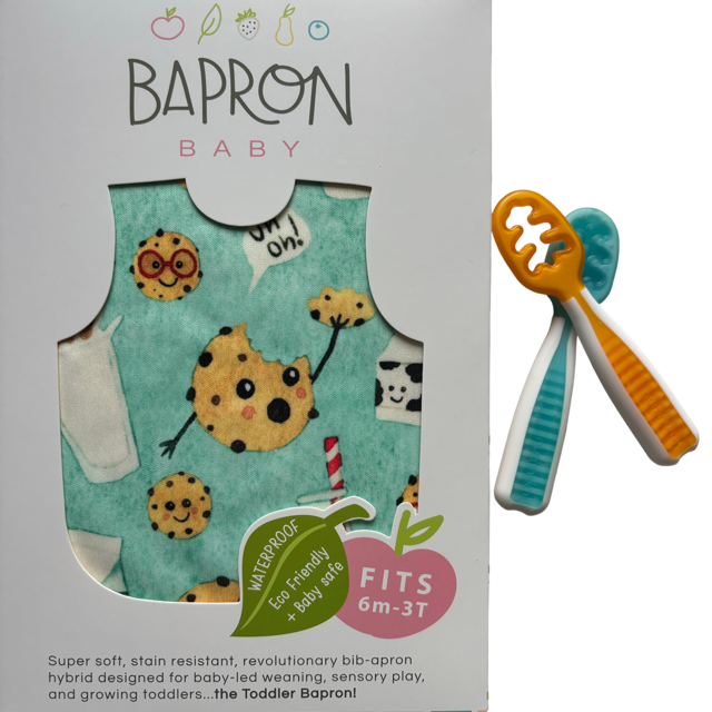 Pachet Pre-lingurite NumNum® GOOtensils™ +BapronBib ®