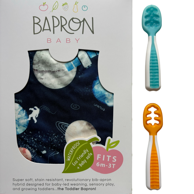Pachet Pre-lingurite NumNum® GOOtensils™ +BapronBib ®