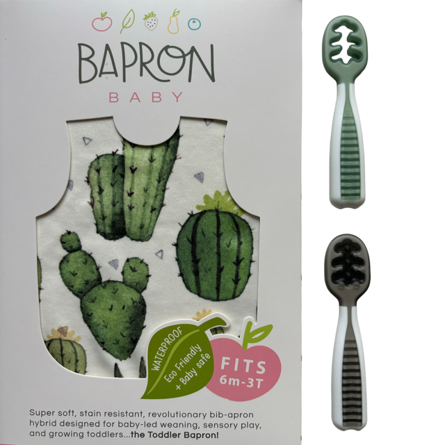 Pachet Pre-lingurite NumNum® GOOtensils™ +BapronBib ®