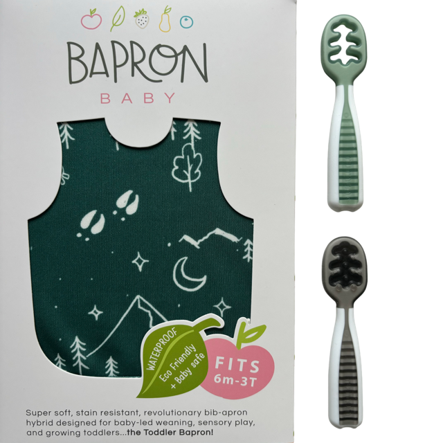 Pachet Pre-lingurite NumNum® GOOtensils™ +BapronBib ®