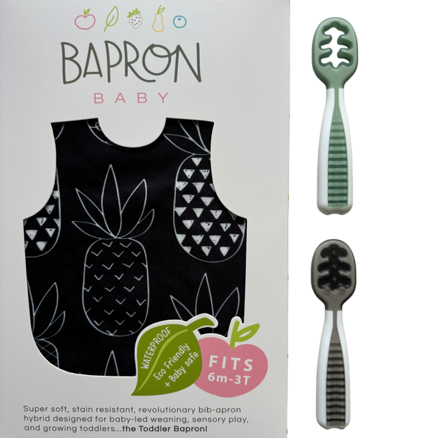 Pachet Pre-lingurite NumNum® GOOtensils™ +BapronBib ®